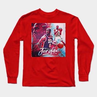 BASKETBALLART - HAPPY BIRTHDAY JORDAN Long Sleeve T-Shirt